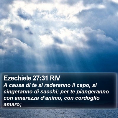 Ezechiele 27:31 RIV Bible Verse Image