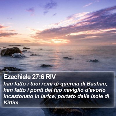Ezechiele 27:6 RIV Bible Verse Image