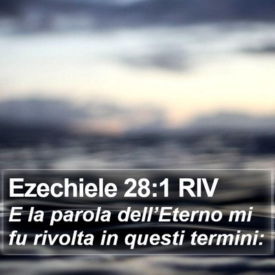 Ezechiele 28:1 RIV Bible Verse Image