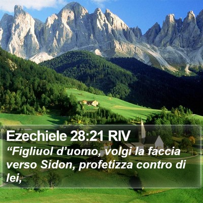 Ezechiele 28:21 RIV Bible Verse Image