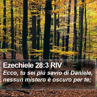 Ezechiele 28:3 RIV Bible Verse Image