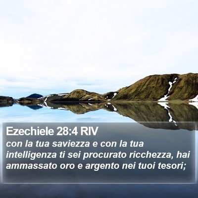 Ezechiele 28:4 RIV Bible Verse Image