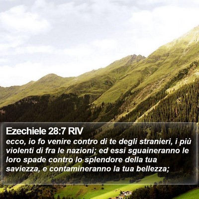 Ezechiele 28:7 RIV Bible Verse Image