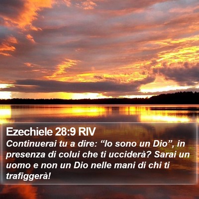 Ezechiele 28:9 RIV Bible Verse Image