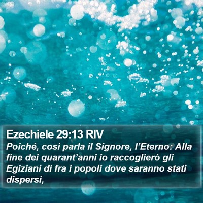 Ezechiele 29:13 RIV Bible Verse Image