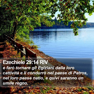 Ezechiele 29:14 RIV Bible Verse Image