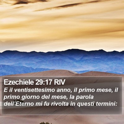 Ezechiele 29:17 RIV Bible Verse Image