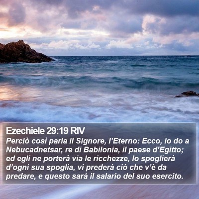 Ezechiele 29:19 RIV Bible Verse Image