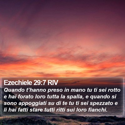 Ezechiele 29:7 RIV Bible Verse Image