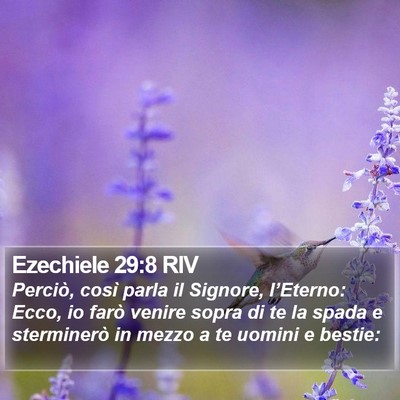 Ezechiele 29:8 RIV Bible Verse Image