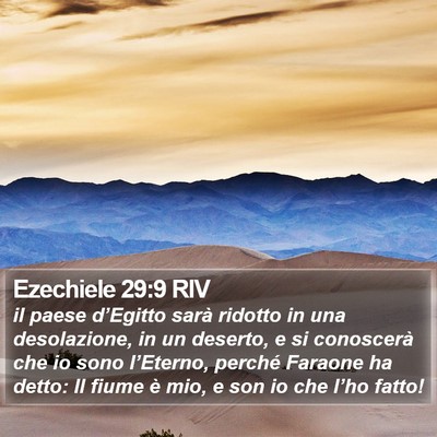 Ezechiele 29:9 RIV Bible Verse Image