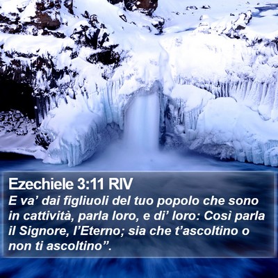 Ezechiele 3:11 RIV Bible Verse Image