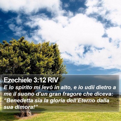 Ezechiele 3:12 RIV Bible Verse Image
