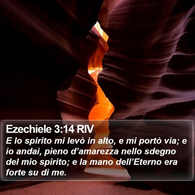 Ezechiele 3:14 RIV Bible Verse Image