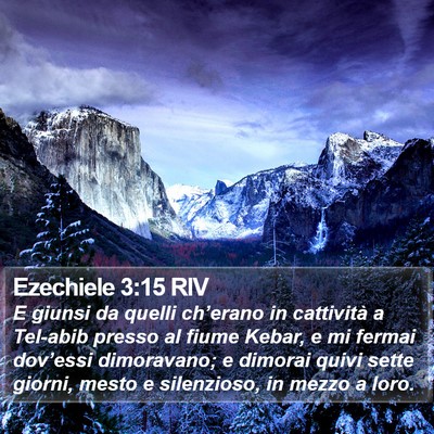 Ezechiele 3:15 RIV Bible Verse Image