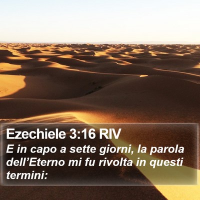 Ezechiele 3:16 RIV Bible Verse Image
