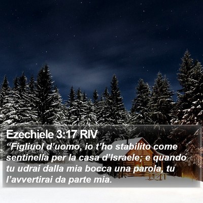 Ezechiele 3:17 RIV Bible Verse Image