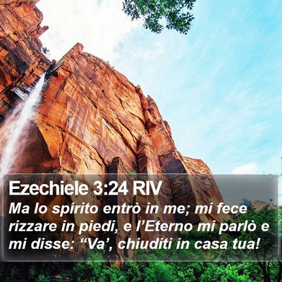 Ezechiele 3:24 RIV Bible Verse Image