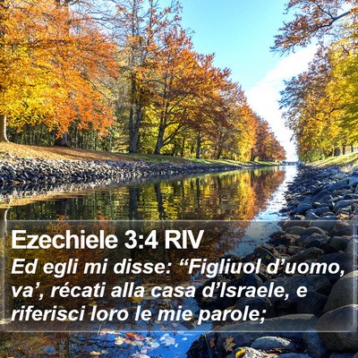 Ezechiele 3:4 RIV Bible Verse Image