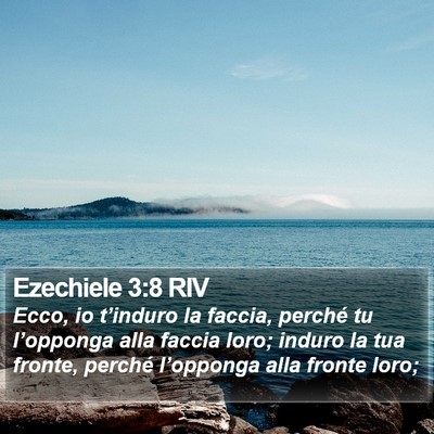 Ezechiele 3:8 RIV Bible Verse Image