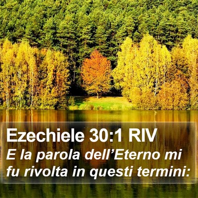 Ezechiele 30:1 RIV Bible Verse Image