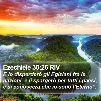 Ezechiele 30:26 RIV Bible Verse Image