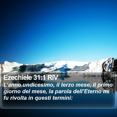 Ezechiele 31:1 RIV Bible Verse Image