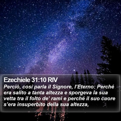 Ezechiele 31:10 RIV Bible Verse Image