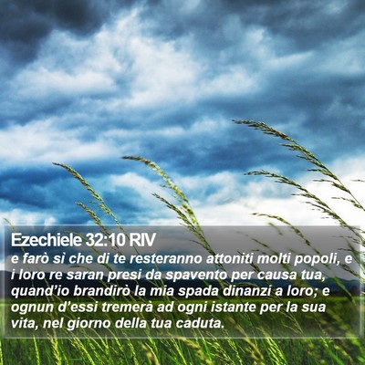 Ezechiele 32:10 RIV Bible Verse Image