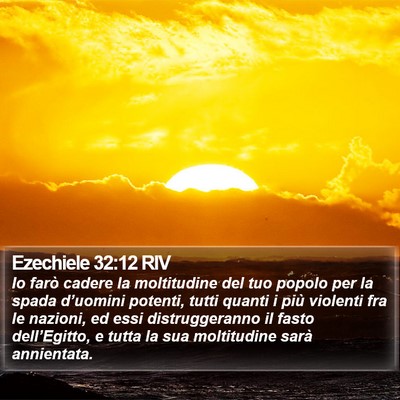 Ezechiele 32:12 RIV Bible Verse Image