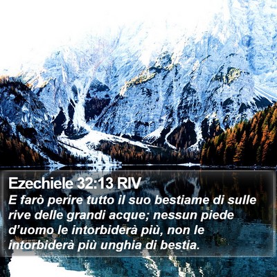 Ezechiele 32:13 RIV Bible Verse Image