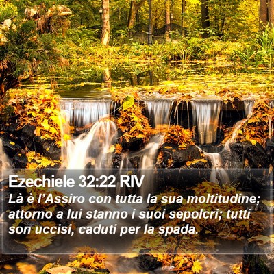 Ezechiele 32:22 RIV Bible Verse Image