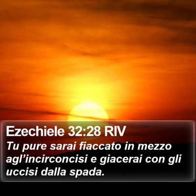Ezechiele 32:28 RIV Bible Verse Image