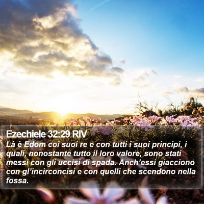 Ezechiele 32:29 RIV Bible Verse Image