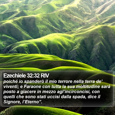 Ezechiele 32:32 RIV Bible Verse Image