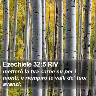 Ezechiele 32:5 RIV Bible Verse Image