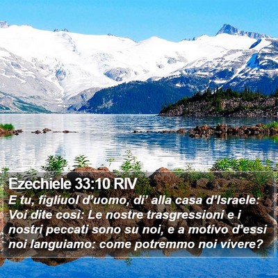 Ezechiele 33:10 RIV Bible Verse Image