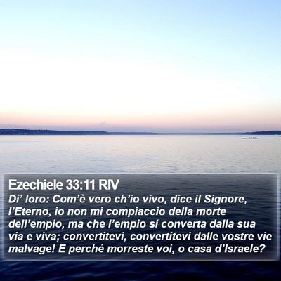 Ezechiele 33:11 RIV Bible Verse Image