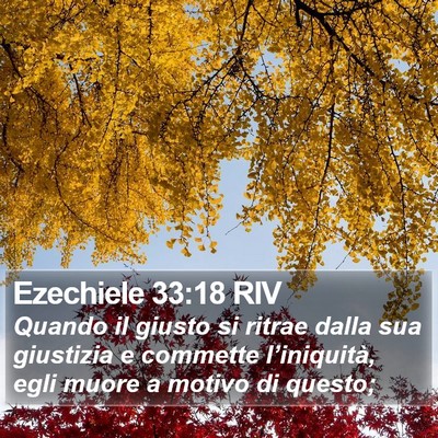 Ezechiele 33:18 RIV Bible Verse Image
