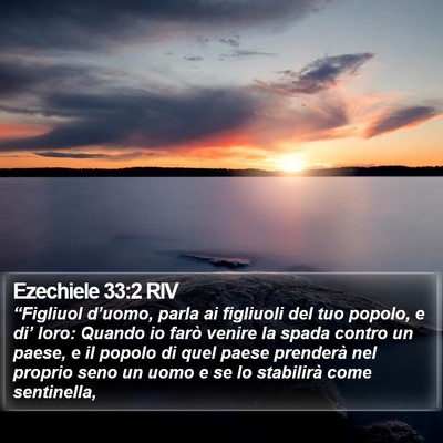 Ezechiele 33:2 RIV Bible Verse Image