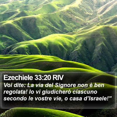 Ezechiele 33:20 RIV Bible Verse Image