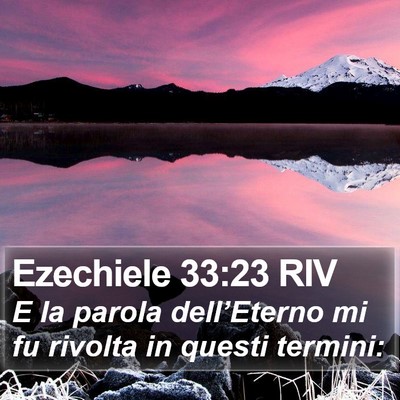 Ezechiele 33:23 RIV Bible Verse Image