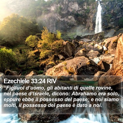 Ezechiele 33:24 RIV Bible Verse Image