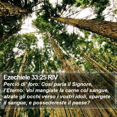 Ezechiele 33:25 RIV Bible Verse Image