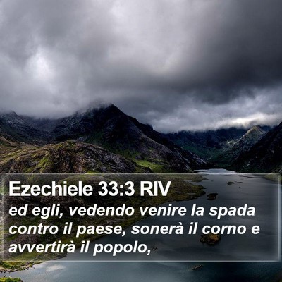 Ezechiele 33:3 RIV Bible Verse Image