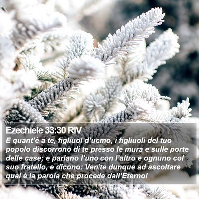 Ezechiele 33:30 RIV Bible Verse Image