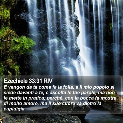 Ezechiele 33:31 RIV Bible Verse Image