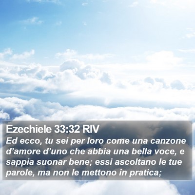 Ezechiele 33:32 RIV Bible Verse Image