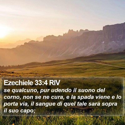Ezechiele 33:4 RIV Bible Verse Image