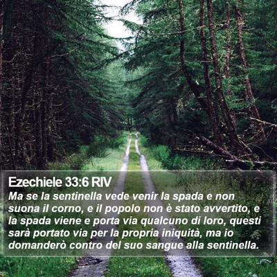 Ezechiele 33:6 RIV Bible Verse Image